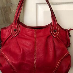Red leather Cromia Bag